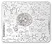Produktbild Science Mouse Pad, Science Theme Hand Drawn Style Chemistry Laboratory School Classroom Illustration, Standard Size Rectangle Non-Slip Rubber Mousepad, Umber White