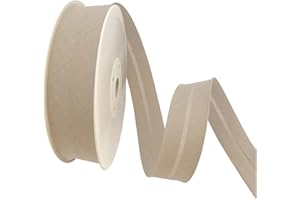 TEXTEX = Bies de 30mm de Ancho. 50% Algodón y 50% Poliéster. Pieza de 10m - (Beige)