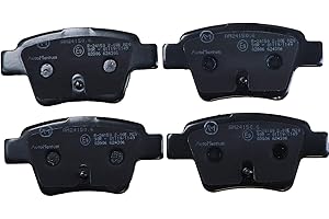 AutoMentum AM24150.6 Juego de Pastillas de Freno, juego de 4 para PEUGEOT 207 (WA_ WC_) 2006-2015 Eje trasero y otros vehiculos