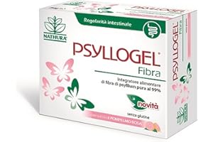 Nathura PSYLLOGEL FIBRA - Integratore di Psyllium Pura al Pompelmo Rosa per Riattivazione delle Funzioni Intestinali