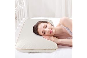 ‎FITYOU Fityou Memory Foam Kopfkissen, Nackenkissen, Ergonomisches Schlafkissen, Abnehmbarer und Waschbarer Kopfkissenbezug, für Seitenschläfer, Rückenschläfer, Anfällig, (67.5x40x13cm)