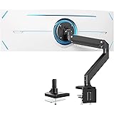 PUTORSEN Support Écran PC Moniteur, Lourd Premium Aluminium Bras Articulé Ergonomique Ressort à Gaz pour Écrans 17"-49", Haut