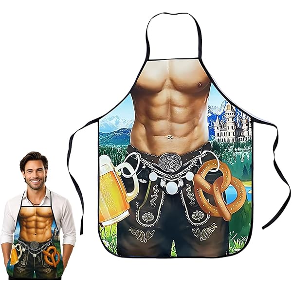 Tablier De Cuisine Nouveauté Drôle Hommes Sexy Dîner Homme Musculaire