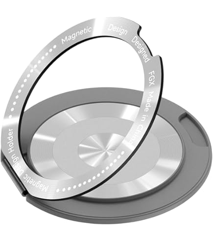 PROfezzion Porta Cellulare Doccia Magnetico, Supporto Telefono a Ventosa Riutilizzabile per Specchio, Bagno, e Cucina Compatibile con MagSafe iPhone 17 16 15 14 13 12 Pro Max e molti altri - Bianco