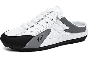 Meik Mangni Men’s Low-Top Slippers Backless Garden Clogs Driving Shoes Summer Walking Mule Outdoor Shoes,Size:6-10.5 UK