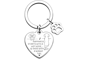 JMIMO Dog Gifts Dog Keyring for Women Men Doggy lovers Mum & Dad Christmas Birthday Gifts