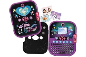 VTech - KidiSecrets Diario Secreto Digital, Reconocimiento Facial, Cámara Fotos y vídeo, MP3, Luces, Juegos Educativos y Mascota Virtual, Regalo niños +5 años, Versión ESP