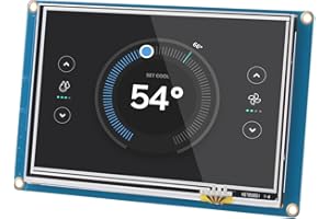 Nextion 5.0″ Basic HMI Display Module NX8048T050 LCD-TFT RGB 65K Resistive Touch Screen 800×480 Compatible for Arduino and Raspberry Pi, Suitable for 3D Printers, Beauty Device, etc.