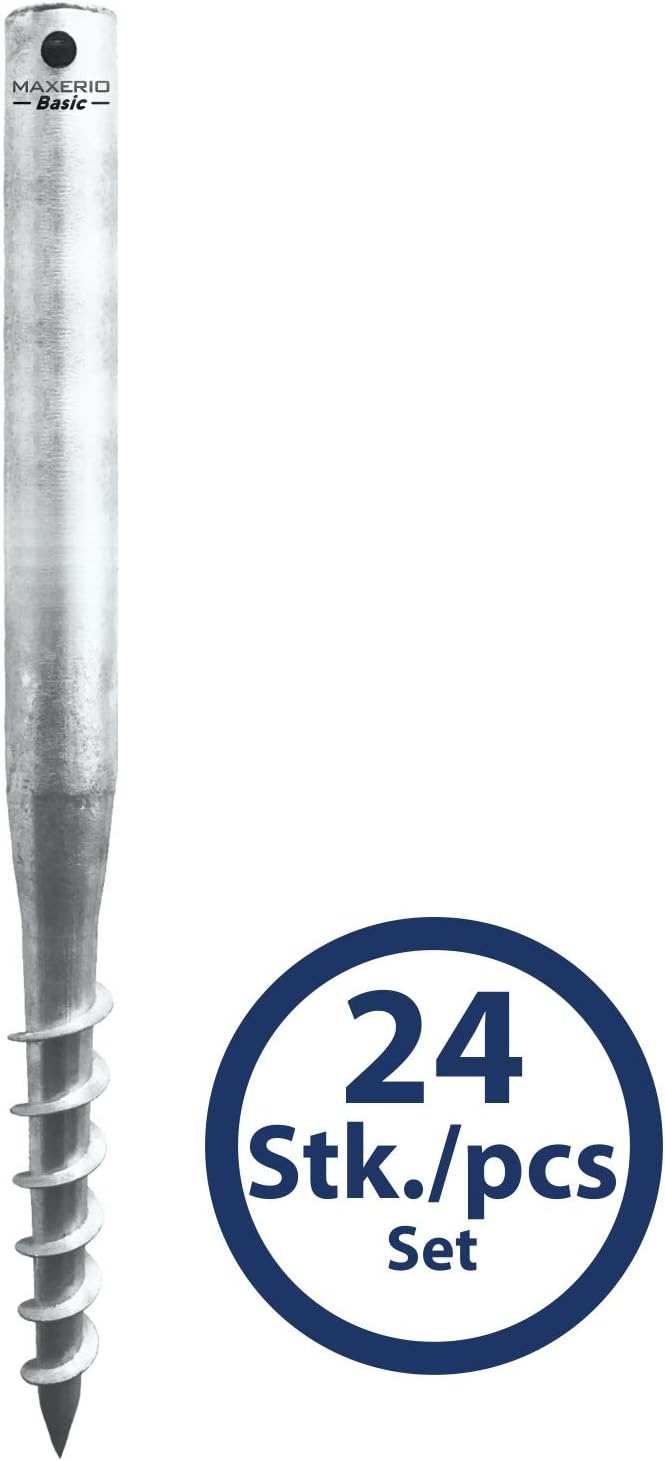 Maxerio Basic Länge 80cm Screw Base, galvanised, 24er Set