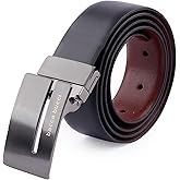 Upgrade Your Look With This Reversible Men's Dress Belt – Black & Dark Brown Italian Leather