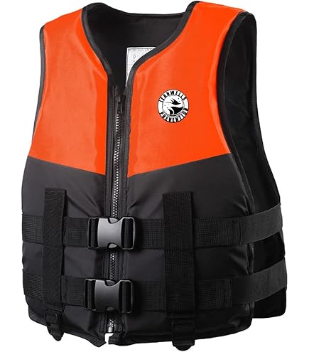 Gilet De Flottaison Unisexe Adulte – Sangles Réglables, Sifflet, Bandes Réfléchissantes – Pour Kayak, Bateau, Surf – Tailles S/M/L