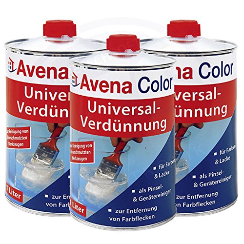 3 x Avena Color Universal-Verdünnung 1 Liter