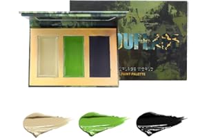 ELEVEN EVER faccia il corpo paint12 caso di colori flash festa di halloween costume tatuaggio dipinto arte bellezza (1) (3 color body pain-green)