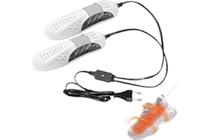 MIKIULY Asciuga Scarpe, Scalda Scarpe, Asciuga Stivali, Scalda e asciuga Scarpe, Asciuga Scarpe Elettrico, Portatile Dispositivo Deodorante Scarpa Rimuovere l'umidità Dispositivo Asciugatrice