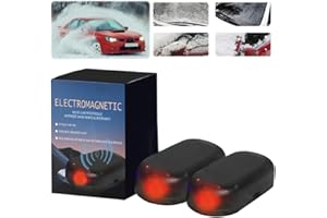 Qawner Tragbare Auto Enteiser Elektromagnetisch, Elektromagnetische molekulare Interferenz Frostschutzmittel Schneeräumungswerkzeug, 2025 Neu Elektromagnetische Scheibenenteiser Auto (2pcs)