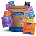 Pasante Condoms Variety Pack - Mix of 50 | The Mixed Pack Contains: Flavoured, Ribbed, Thin, Extra and More Condoms
