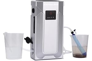 NNOOAADIO Mini Portable Water Pump (1000ml/min) Compatible with Membrane Sawyer LifeStraw Personal Water Filter for Hiking, Built-in 2000mAh Power Bank, 3-Speed Adjustable Flashlight & SOS Signal Light, IPX3