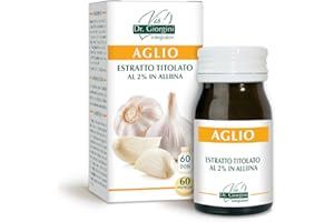 Dr Giorgini Integratore Alimentare, Monocomponenti Erbe Aglio Estratto Titolato al 2% in Allina Pastiglie - 30 g