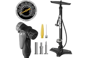 Bomba De Aire Bicicleta Optio Cycle Bomba Bicicleta 11 Bar/160 PSI | Bomba De Aire | Bomba Bici | Bomba Aire Bicicleta | Bomba Bicicleta MTB | Bomba Aire | Bomba De Inflar Bicicleta | Bomba Inflar