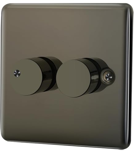 AET CSC2GSWIWH 10 A 2-Gang 2-Way Satin Finish Chrome Classical Double White Insert Plastic