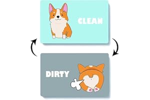 KISSTTA Zmywarka magnetyczna do zmywarki, znak czysty/brudny, wskaźnik magnesu do mycia w zmywarce, do lodówki, zmywarki do naczyń, akcesoria kuchenne - gadżety kuchenne