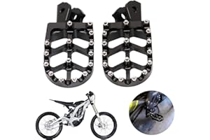 FAST PRO Reposapiés de motocicleta para Sur Ron - Reposapiés CNC para Surron Light Bee Segway X260 X160 CRF150F CRF230F 03-19 - Negro