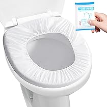 Housses De Siège WC Jetables Biodégradables - 30 Pièces, Imperméables, Anti-glisse, Pour Toilettes Publiques