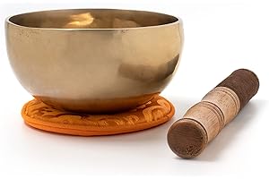 Klangschalen-Center 2112 Bol chantant façonné au marteau avec maillet et support env. 500 g