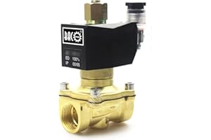 BACOENG DC 12V 3/4" válvula de solenoide eléctrica Latón Solenoid Valve para agua aire aceite NA