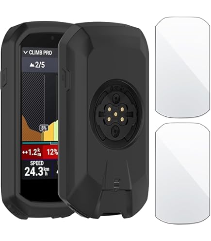 Cover In Silicone Per Garmin Edge 1050 - Ultrasottile, Antiurto, Nero