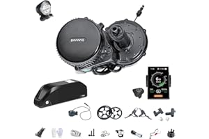 BAFANG 36V 250/350 / 500W Bicicleta Eléctrica Motor Central BBS01B Kit de Conversión Motor Central con Batería de 36V 13/15.6/17.4/19.2 / 24Ah (Opcional)…
