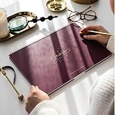 S&uuml;resiz Haftalık Spiralli Masa&uuml;st&uuml; Planlayıcı 24x34 cm - Desk Planner Bordo