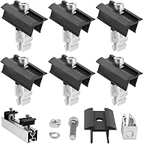 12pcs Solar Panel Bracket End Clamp Kit Centre Clamp Fixing Solar Panel