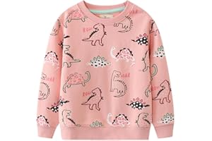 LitBud Mädchen Sweatshirts Einhorn Pullover für Kleinkind Kleidung Top Langarm Jumper Rundhals T Shirt Herbst Winter für Kinder Größe 1-7 Jahre