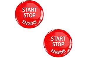 SkinoEu® 2 x 22.9mm 3D Gel Silicona Stickers Pegatinas Botón Interruptor Motor del Comienzo Start Stop Adhesivo Autos Coches De Parada De Arranque KS 32