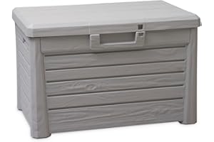 Toomax Art. 158 Compact Box Florida Malle de Rangement Résine Gris 73 x 50,5 x 46,5 cm