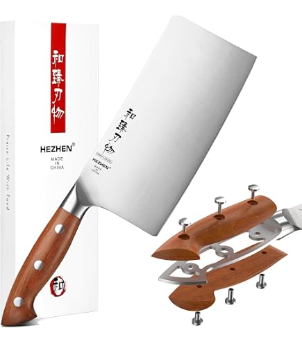 Ausonia Hackbeil – Klinge Aus Rostfreiem 440er Edelstahl, Griff Aus Polypropylen, 20 Cm, 600 G