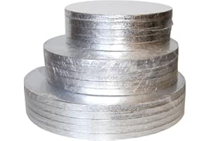 LARRYROO Quality Strong Round Cake Drum Board 12mm Thick - Any Size, Any Amount (1, 8 Inches)
