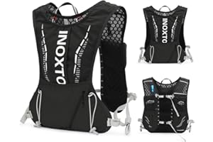 INOXTO Running Backpack, 5-liter lightweight hydration bag for outdoor hiking cross country marathon cycling competition mountaineering water bag backpack for men