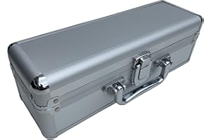 ECI Aluminium-Koffer Alu-Box länglich leer Instrumentenkoffer Flötenkoffer (LxBxH) 30 x 10 x 10 cm Messinstrumente Werkzeug