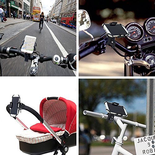 InnooTech Fahrrad Handyhalterung Handyhalter Fahrrad Verstellbar Motorrad Halter für Smartphone, iPhone 7 Plus / 7 / 6 / 5s / 5 / 4, Samsung Galaxy S5/S4/S3, GPS usw. - 6