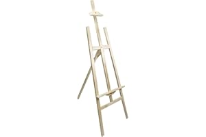 VETRINE INRETE Vetrineinrete® Cavalletto pittorico in Legno Leggero inclinabile Altezza 70 cm per Pittura o Esposizione di Tele Quadri e Foto arredo casa 53841 P37