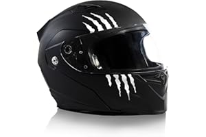 Finest Folia K173 - Juego de 2 pegatinas para casco de moto, 7,5 x 7,5 cm, autoadhesivas, resistentes al agua, para moto, casco, coche, moto, etc