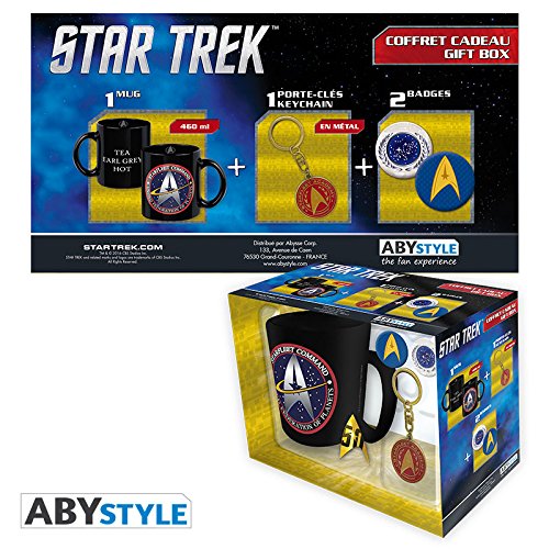 Star trek catan 599386031 - Set Regalo Star Trek (Taza + Llavero + 2 chapas)