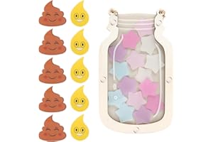 KQDRAVINE Tabella delle Ricompense per Bambini, Barattolo dei Premi per L'addestramento al Vasino, Barattolo delle Ricompense per la Classe, per Il Comportamento di Bambini e Bambine a Casa