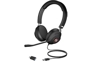 Cyber Acoustics CA Essential USB Headset (HS-2000) – Professional Headset for Calls & Music, All-Day Comfort, Integrated Ear Cup Controls, Perfect for Video Conferencing