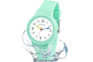 Edillas Kids Analogue Watch Girls Boys,Child Waterproof Learning Time Wrist Watch Easy to Read Time WristWatches