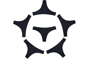 KNITLORD 6er-Pack Damen-Strings, Unterwäsche aus Baumwolle, atmungsaktive Unterhosen, Hipster Bikini