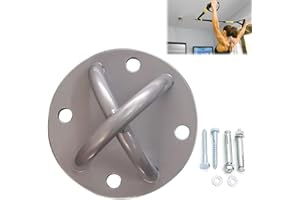 Suspension Strap Trainer Ceiling Anchor: YOYIAG Trainer Ceiling Mount Bracket Suspension Strap Trainer Fixed Disc Training Accessory, Suspension Trainer Wall Bracket for Yoga Hammock Swing