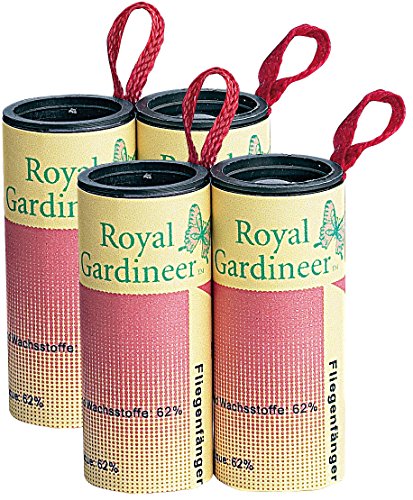 Preisvergleich Produktbild Royal Gardineer Fliegenfalle: Fliegenfänger 4er-Pack (Mücken Klebestreifen)